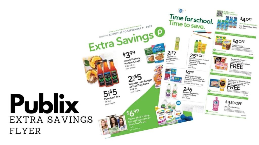 Publix Extra Savings Flyer 8/299/11 Southern Savers