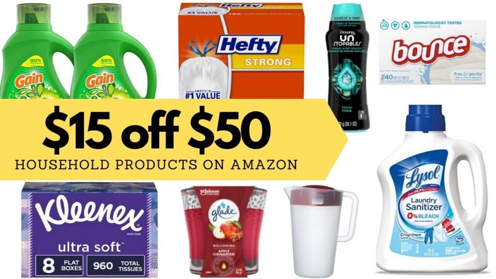 $15 off $50 Purchase of Household Items on Amazon :: Southern Savers