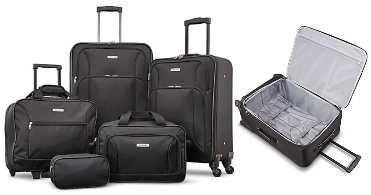 American Tourister 5-Piece Luggage Set for $93.60 :: Southern Savers