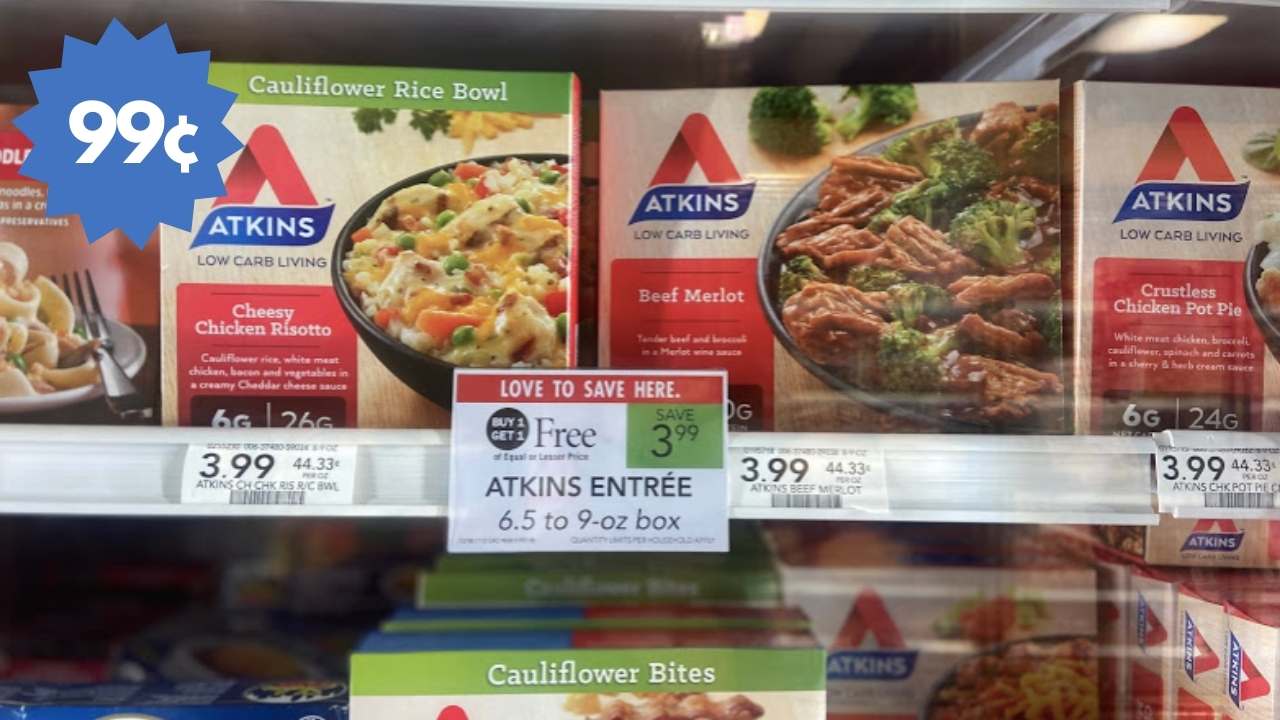 Atkins Coupon Makes Frozen Entrees 99¢ at Publix Southern Savers