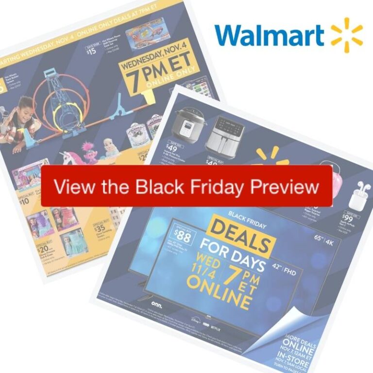 2020 Walmart Black Friday Event 1 Preview 11/411/7 Southern Savers