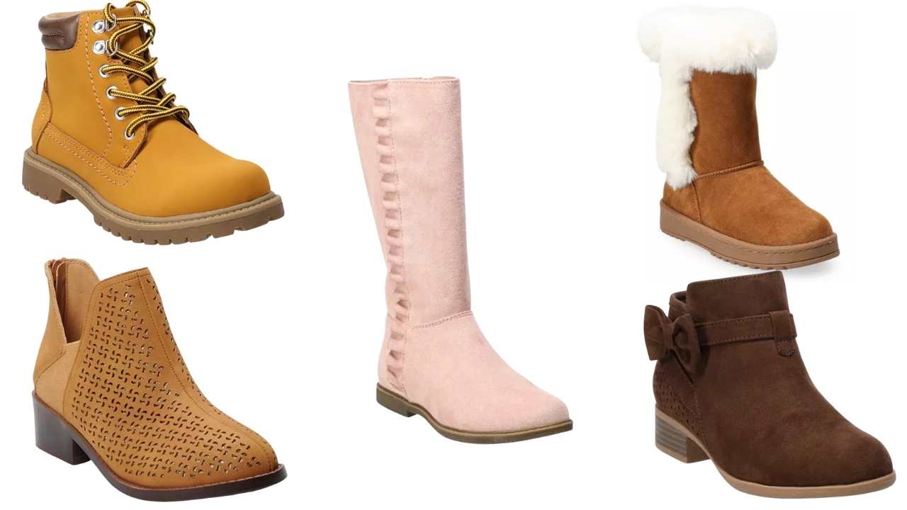 kohls girls boots