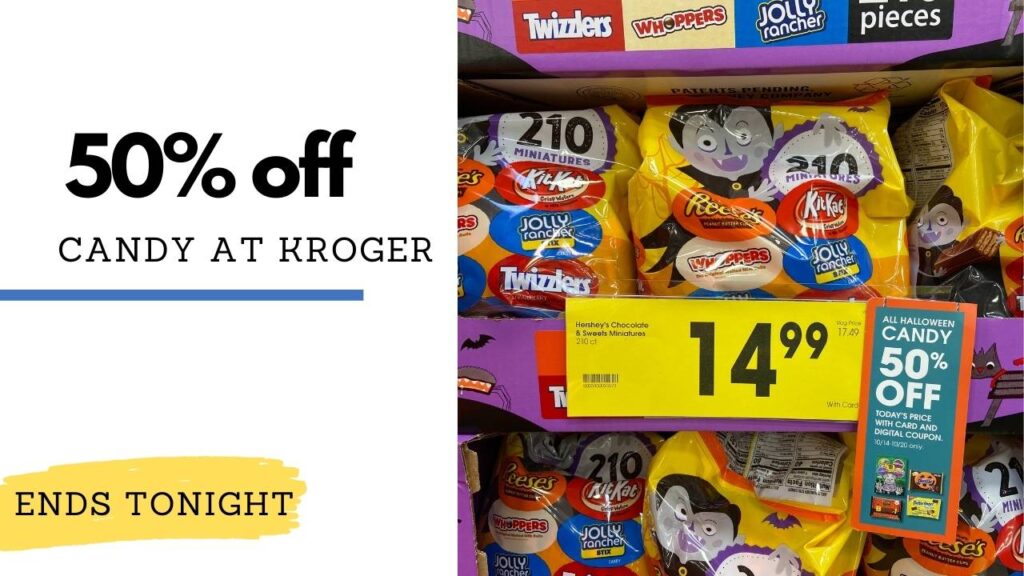 50 Off Seasonal Candy at Kroger Last Day Southern Savers