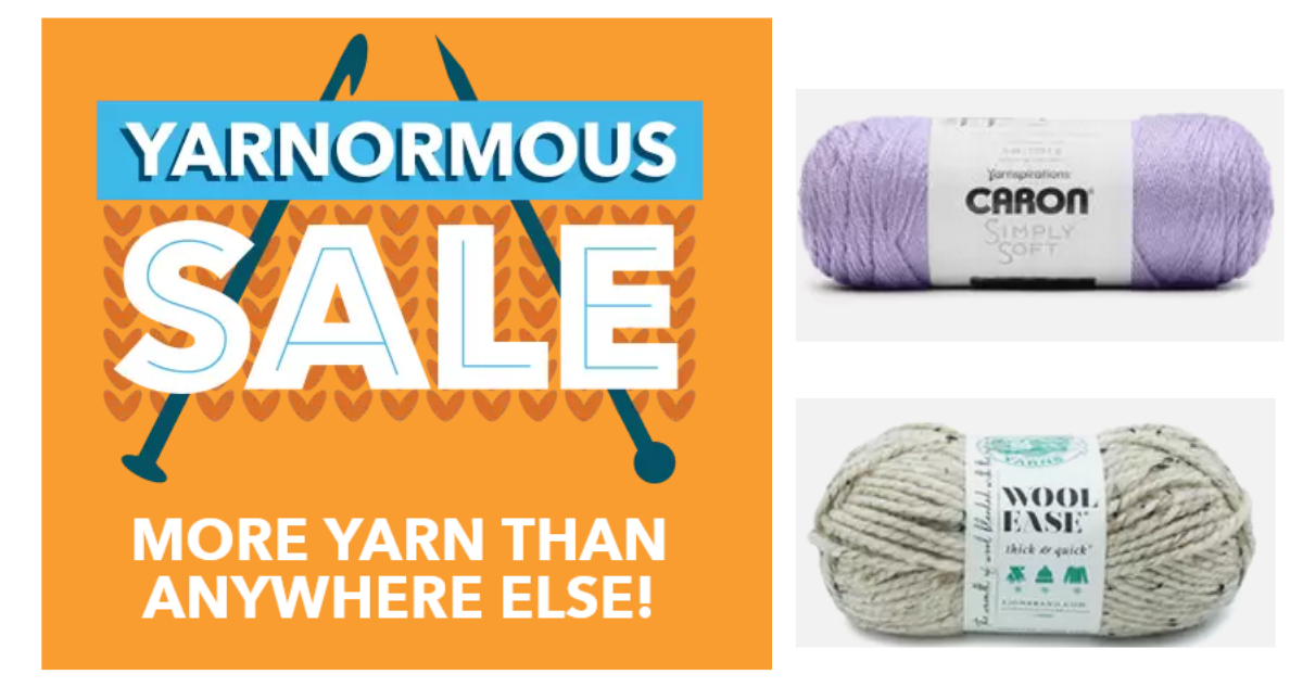 JoAnn Yarnormous Yarn Sale Starting at 1.49 Southern Savers