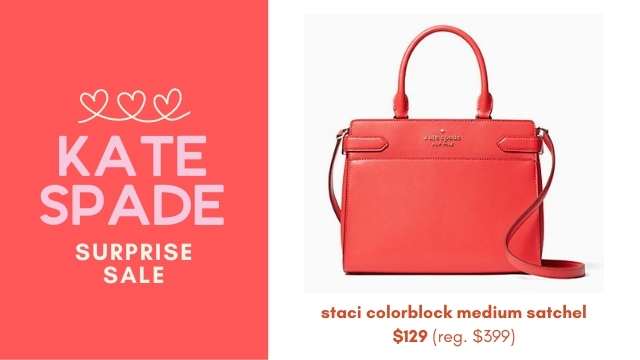 Kate Spade Surprise Sale | Colorblock Satchel $129 Shipped (Reg. $399 ...