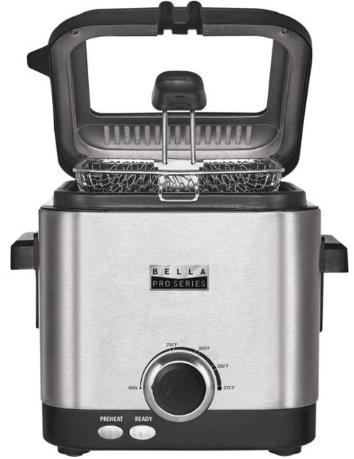 Bella Pro Series 1.6qt Stainless Steel Deep Fryer for $14.99 ...