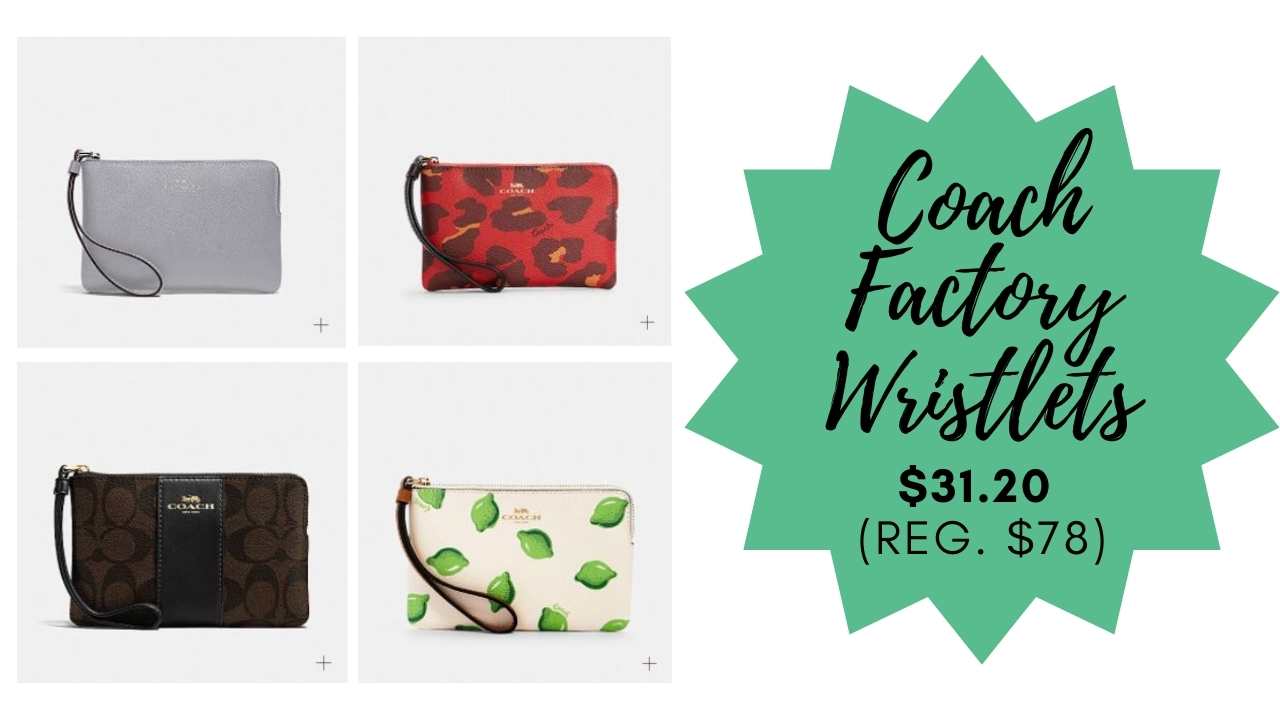 coach outlet wristlet sale