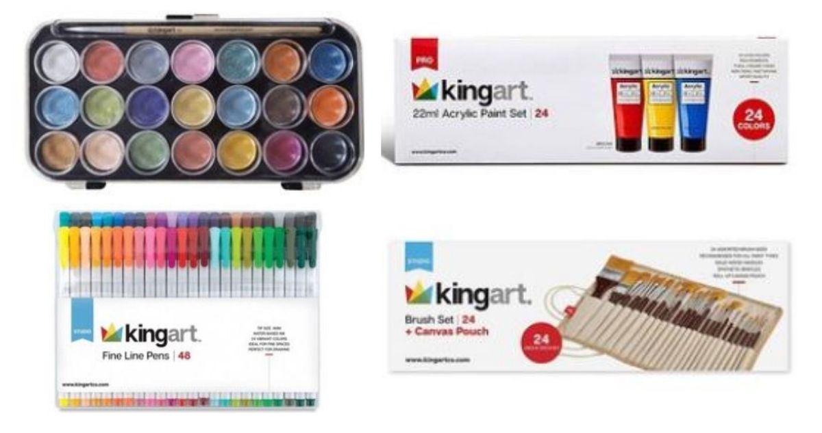 KINGART Art Supplies  Score Up to 50% OFF Art Sets + Buy 2 Get 1 FREE!