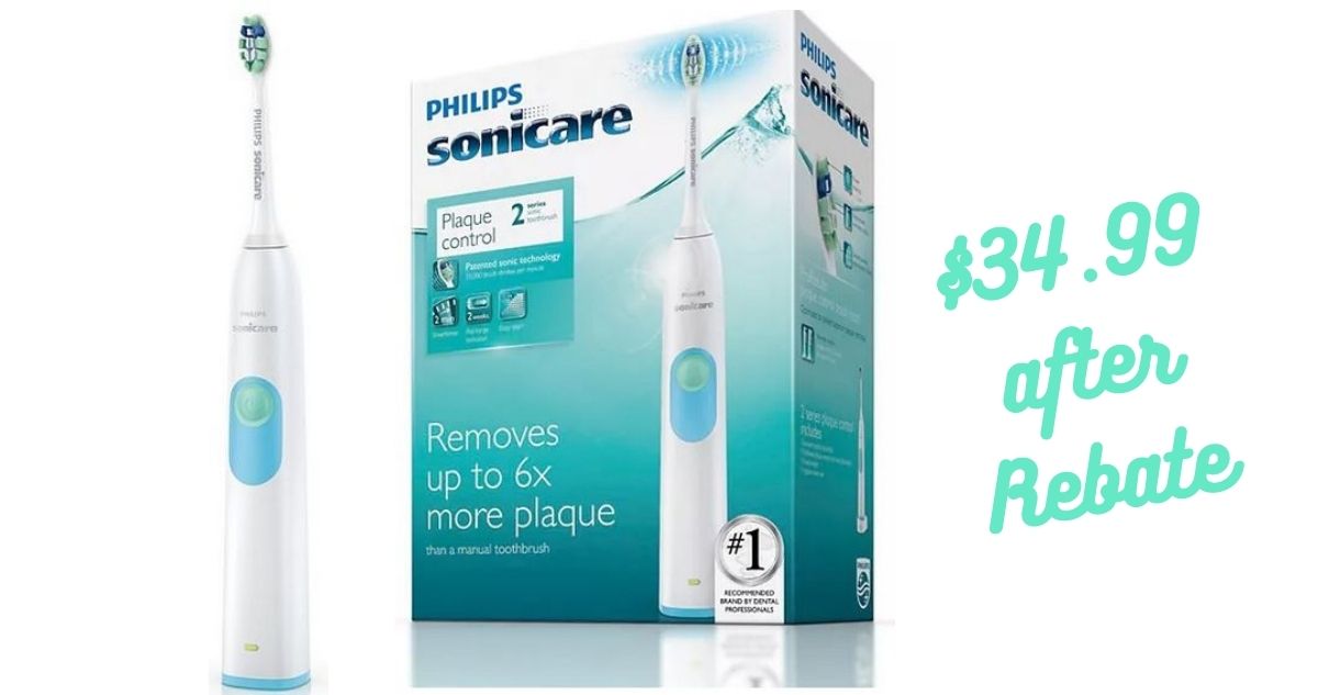 Philips Sonicare Rechargeable Toothbrush for 34.99 After Rebate