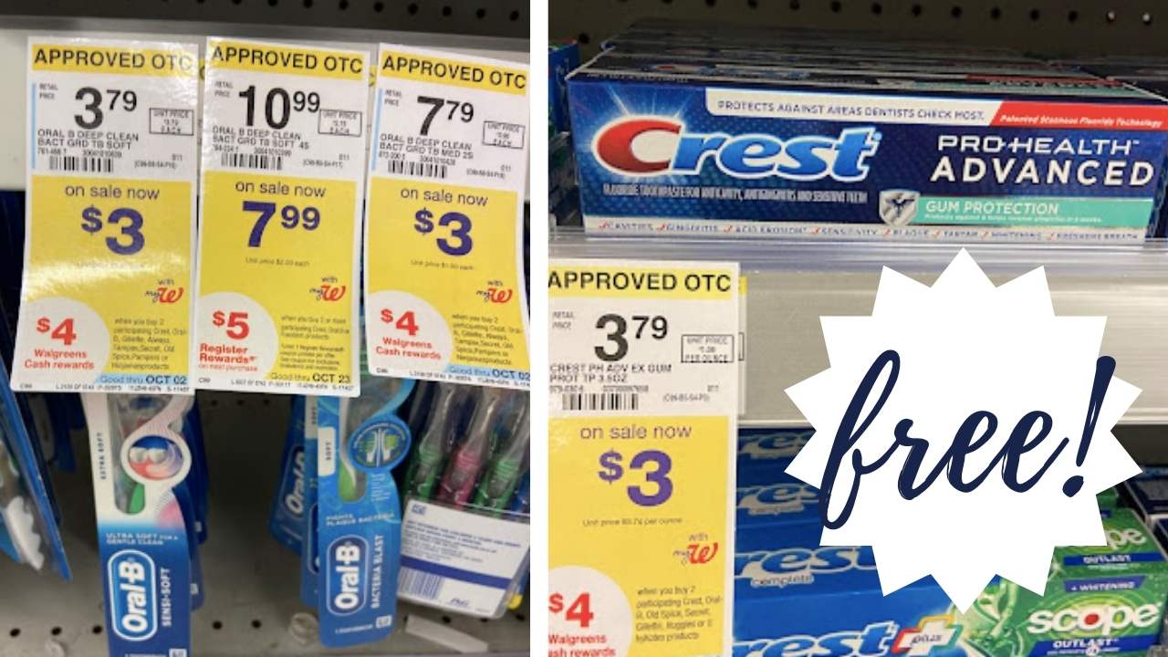 Get 5 Oral Care Items for FREE at Walgreens :: Southern Savers