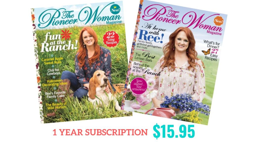 Pioneer Woman Magazine Subscription, 15.95 Southern Savers