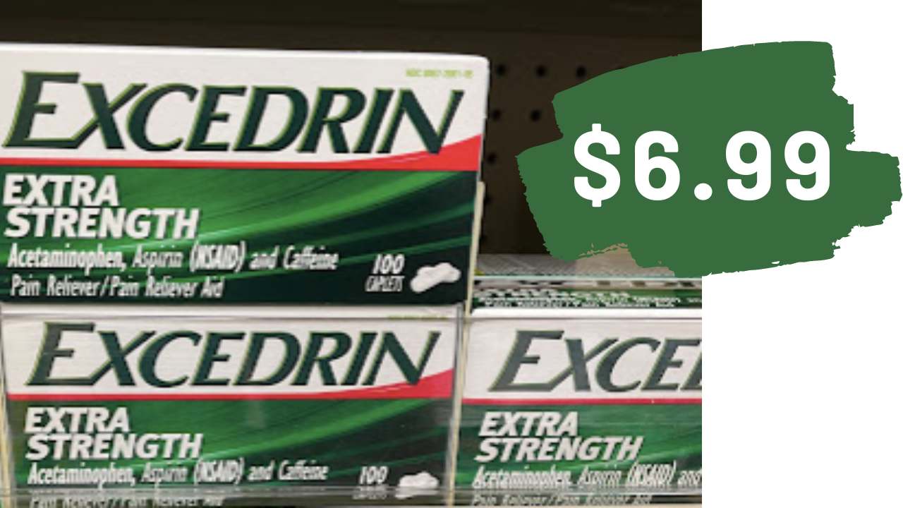 Get a 100-ct. Bottle of Extra-Strength Excedrin for Just $6.99 :: Southern  Savers