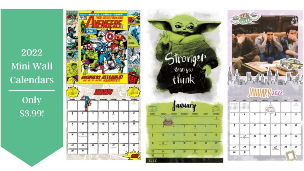 Amazon Mini Wall Calendars Only 3.99! Southern Savers