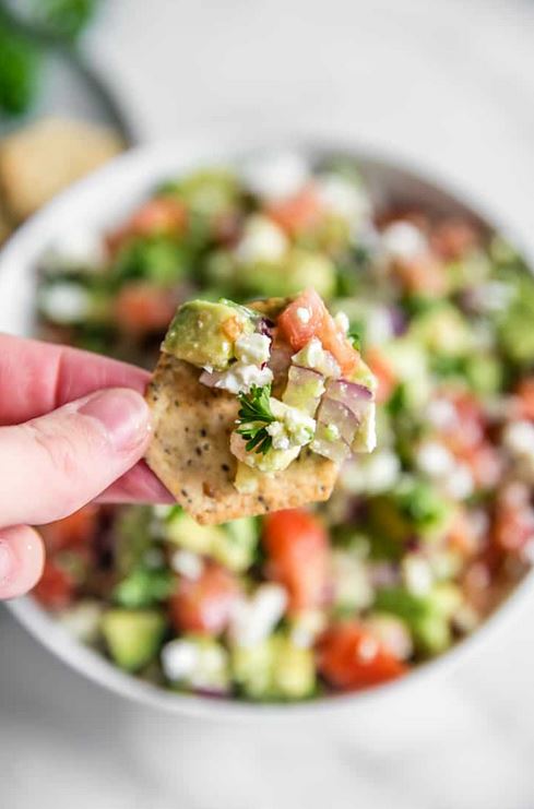 avocado feta dip