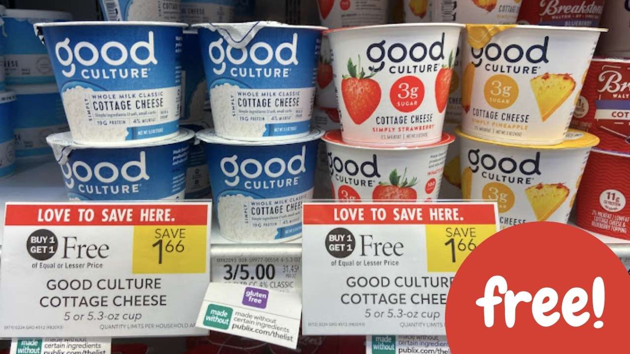 Get 2 FREE Good Culture Cottage Cheese Singles at Publix :: Southern Savers