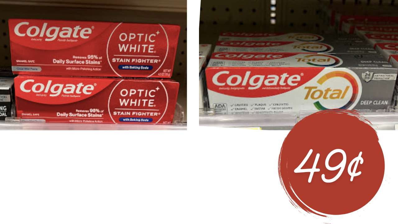 49¢ Colgate Optic White & Total Toothpaste | Kroger Mega Deal ...