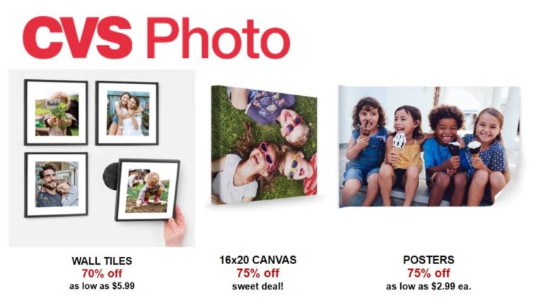 Cvs Photo 6 Tiles 3 Posters 25 Canvas Southern Savers