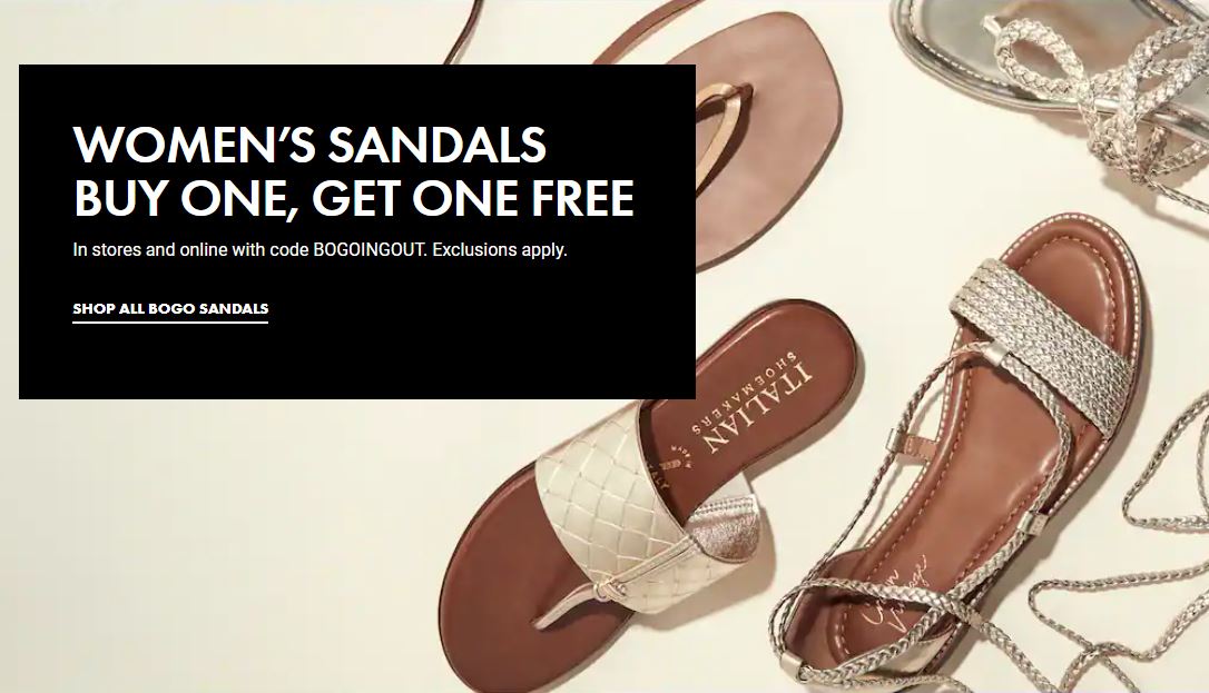 DSW Coupon Code BOGO FREE Sandals Southern Savers