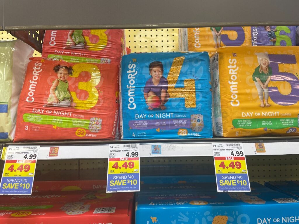 Stock Up | Kroger Comforts Diapers $3.37 Per Pack! :: Southern Savers