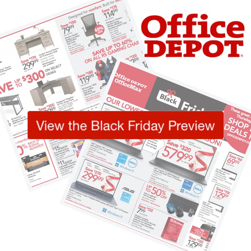 2022 Office Depot Black Friday Ad Preview Southern Savers