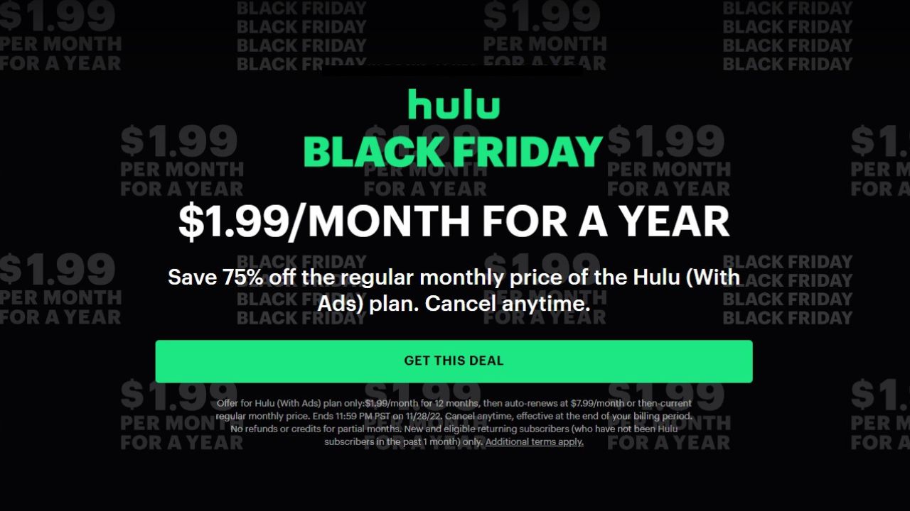 Get 12 Months of Hulu TV for Only 1.99 a Month Southern Savers