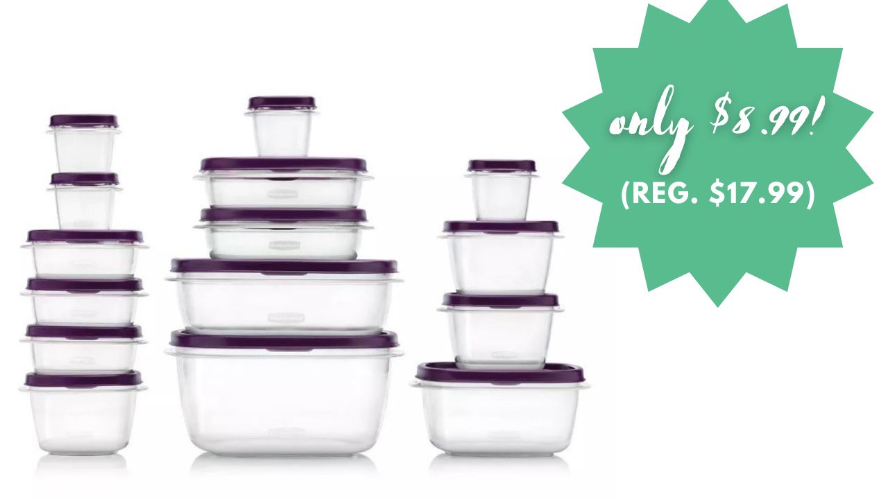 Rubbermaid Storage Container Set $9