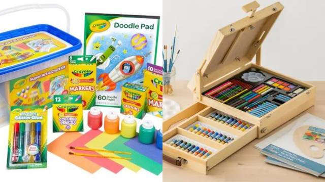 Crayola, Toys, Crayola Super Arts And Craft Kit 15 Pieces