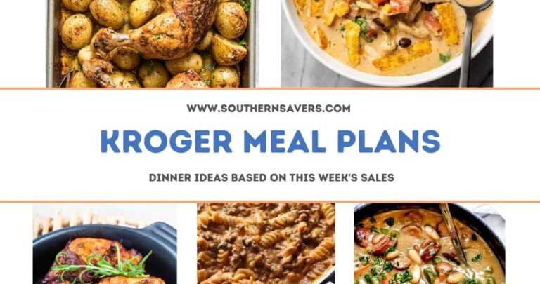 Kroger Meal Plans: Dinner Ideas Based on Sales Starting 11/2 ...