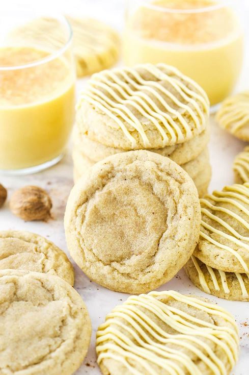 egg nog cookies