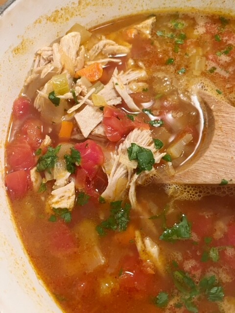 Mexican Chicken & Rice Soup Recipe :: Southern Savers