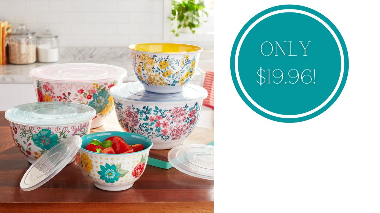 The Pioneer Woman 10-Piece Bowl Set $24.96 :: Southern Savers