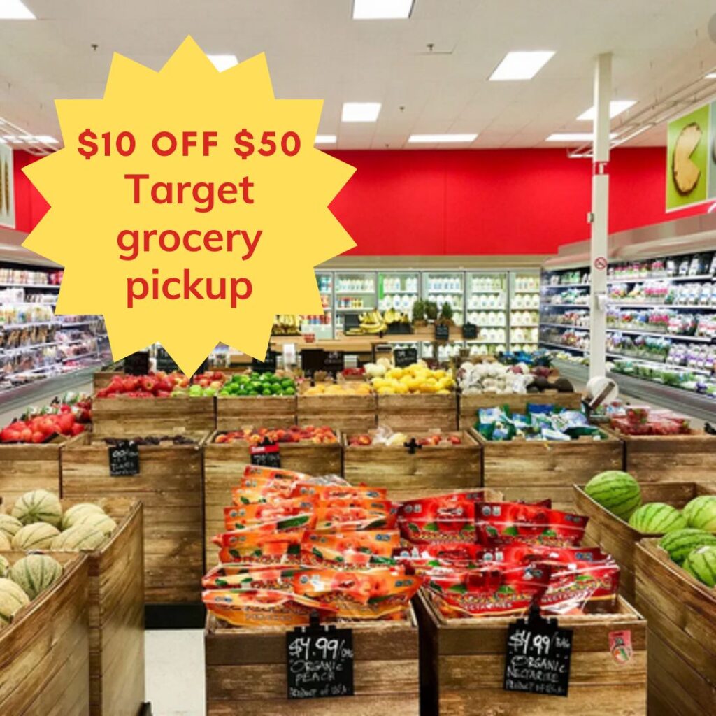 $10 off $50 in Grocery & Beverages for Target Pick Up Orders ...