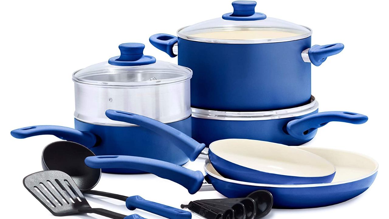GreenLife Ceramic Pans 12-Piece Set for $56 (reg. $99) :: Southern