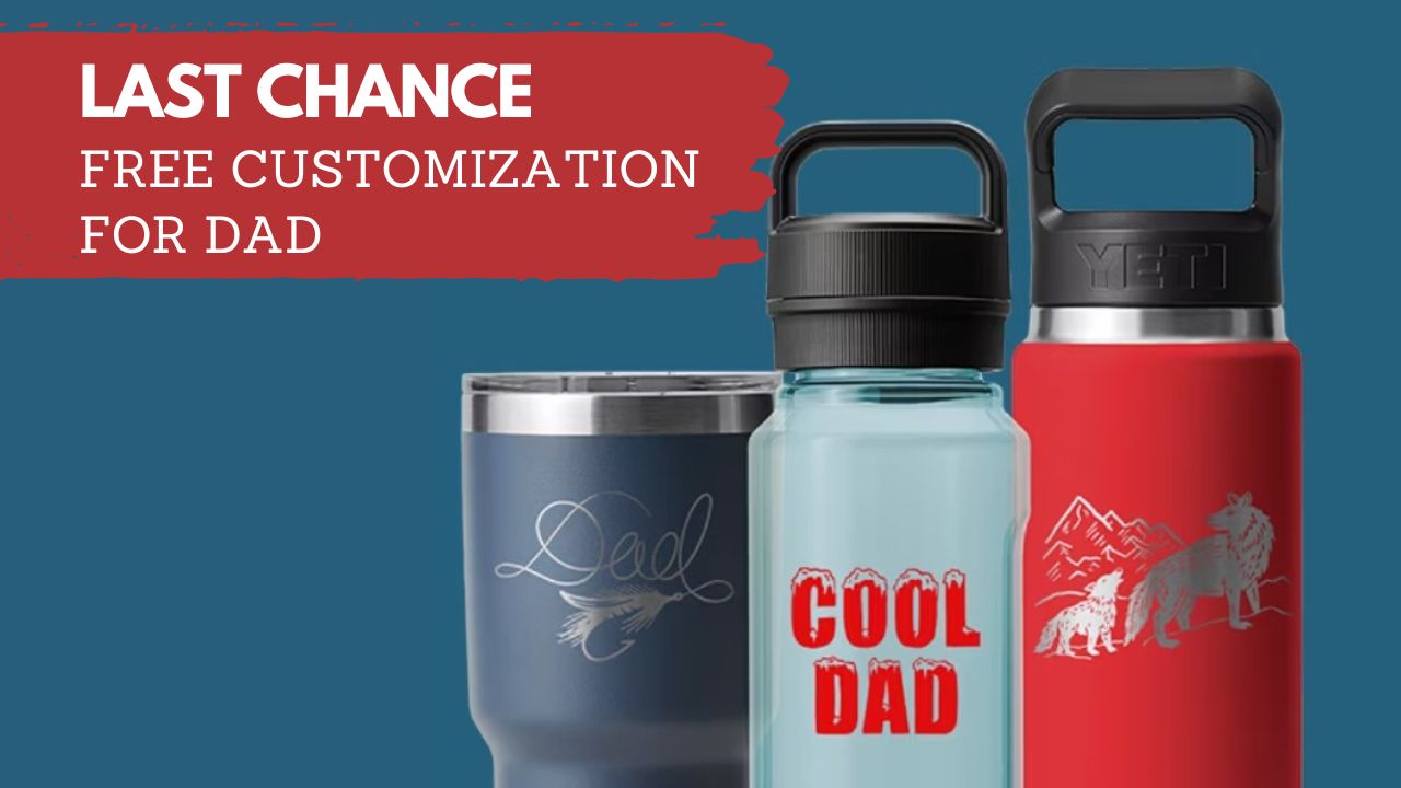 YETI Is Offering FREE Customization On Drinkware And Dog Bowls