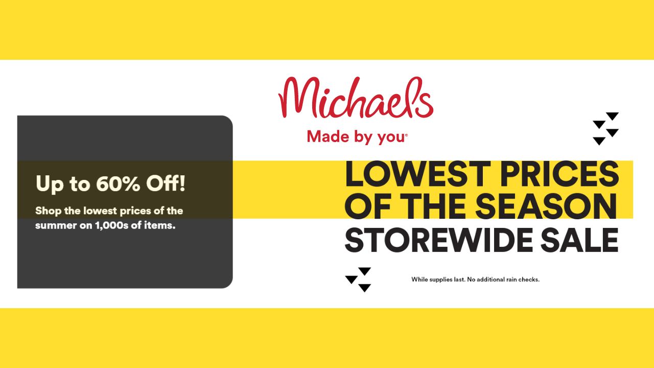 Michaels Lowest Prices of the Season Sale Southern Savers
