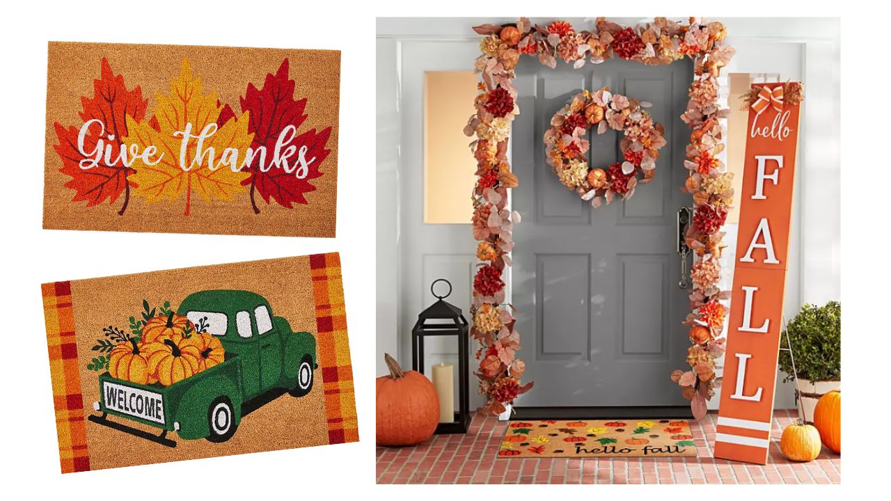 Fall Front Door Mat, Give Thanks Doormat