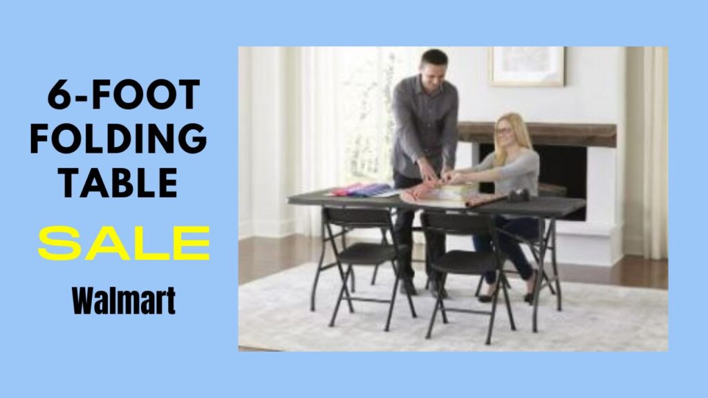 6Foot Folding Table on Sale Walmart Southern Savers