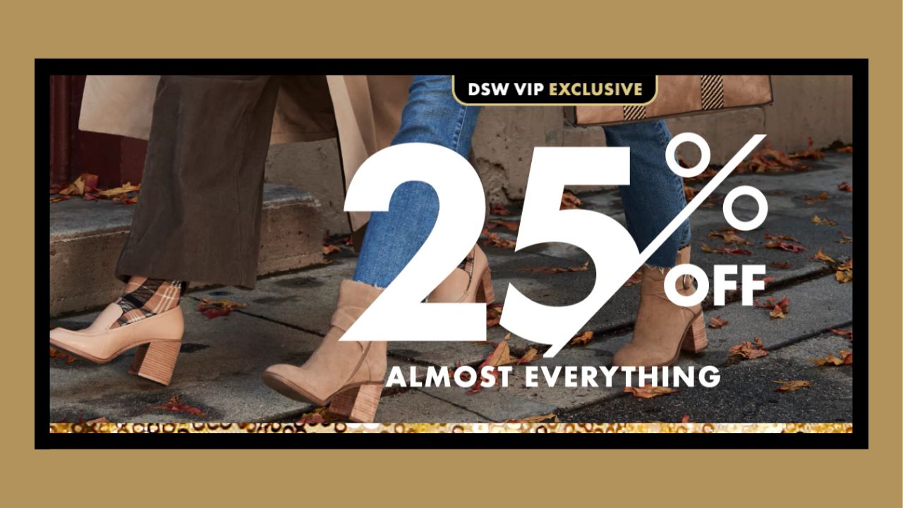 Dsw online coupons store 25 off