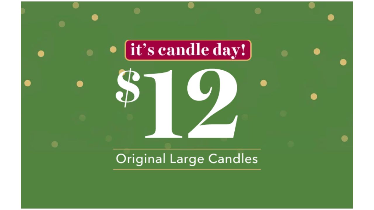 National Candle Day = 12 Large Jar Yankee Candles!! Southern Savers