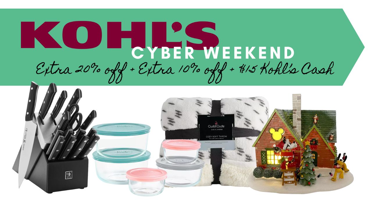 Kohl's Black Friday Deals are LIVE!!! Earn $15 Kohl's Cash & More