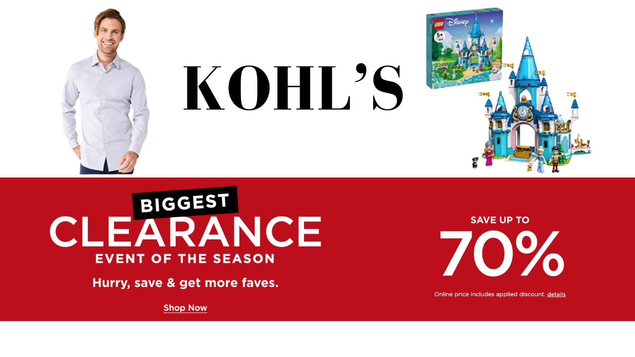 Save Up to 85% During Kohl's Big Clearance Event