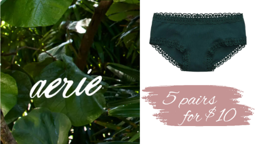 Aerie Women's Underwear on Sale! 5 for $10 - Just $2 Each!