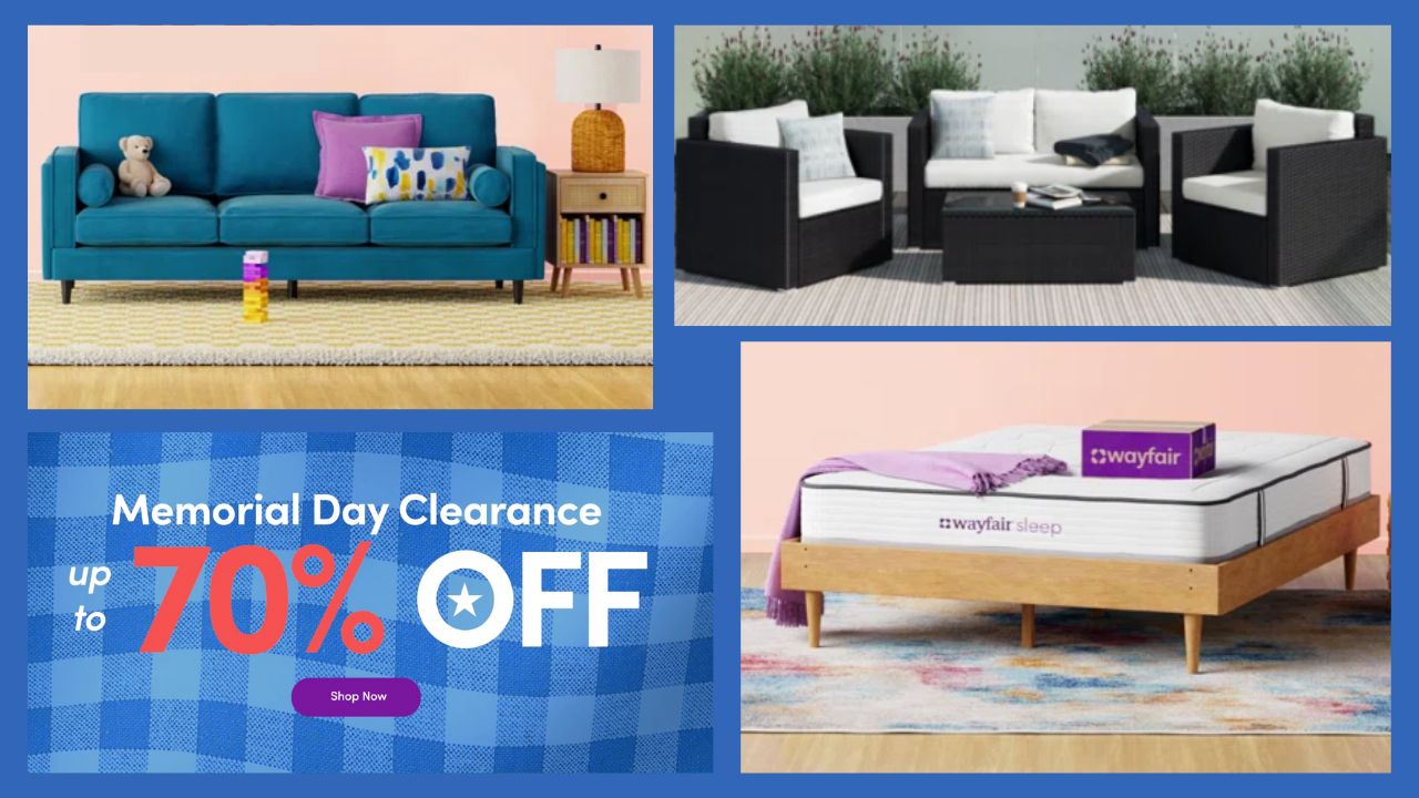 Wayfair Memorial Day Clearance Deals Up To 80 Off Southern Savers