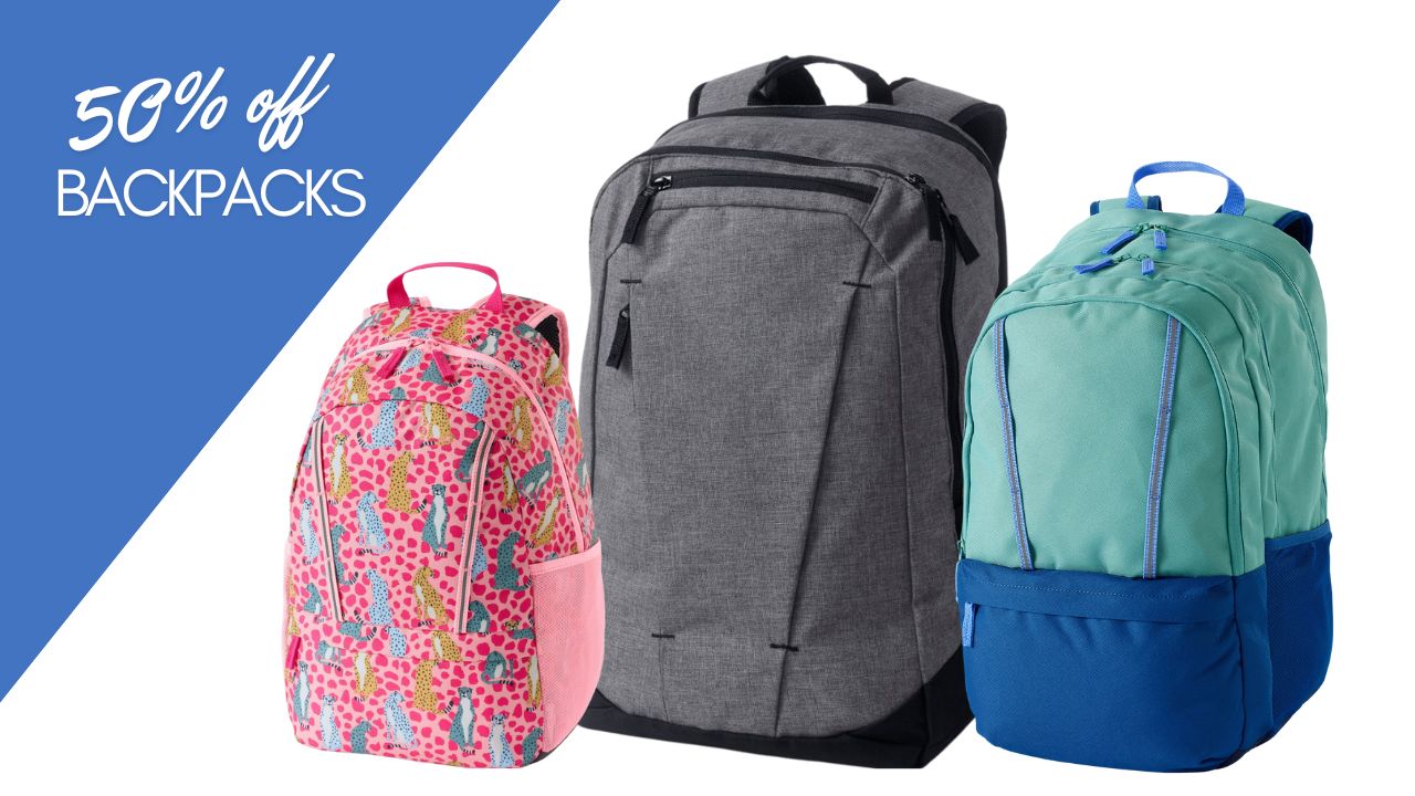 Lands end tech backpack deals