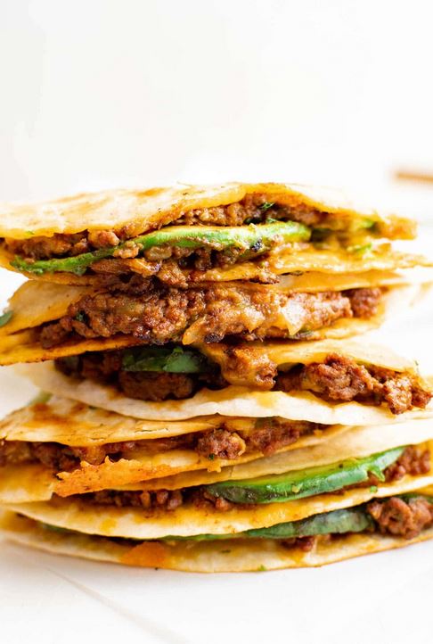 ground beef quesadillas