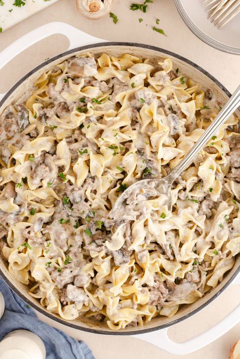 ground beef stroganoff