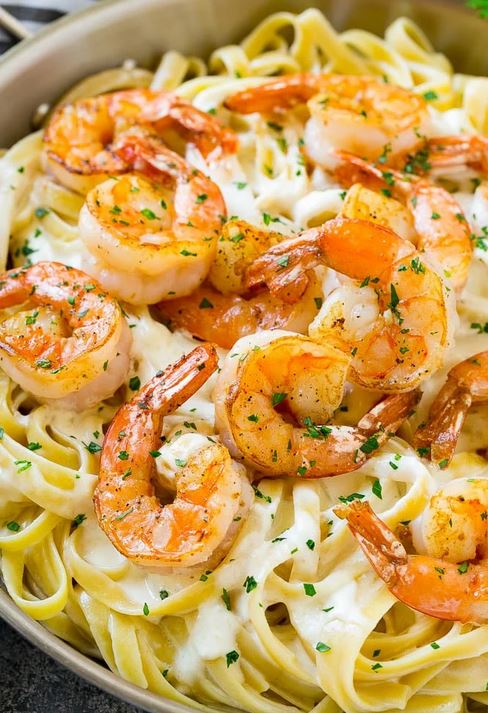 shrimp alfredo