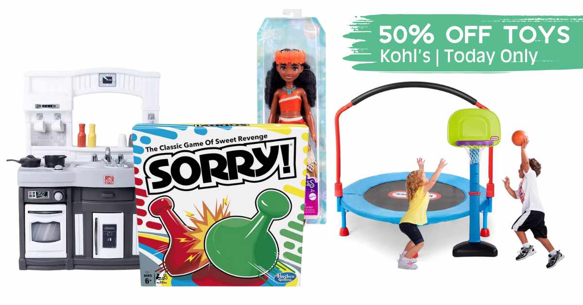 kohl's 50% off toys deals