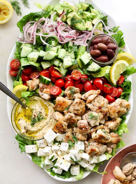 greek chicken salad