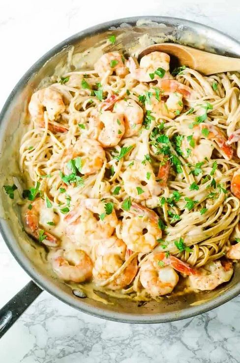 shrimp alfredo